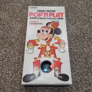 Disney Mickey Mouse Pop'n Play Puzzle Game - Red and Black
